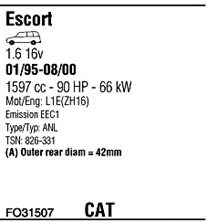 WALKER FO31507 Exhaust System